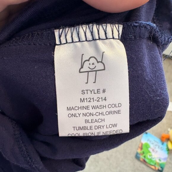 Rockets of Awesome Mini Bamboo Longsleeve Bodysuit size 3-6 Months Navy - Picture 10 of 11